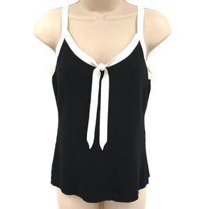Ann Taylor Petites Womens Knit Tie V Neck Tank Size LP